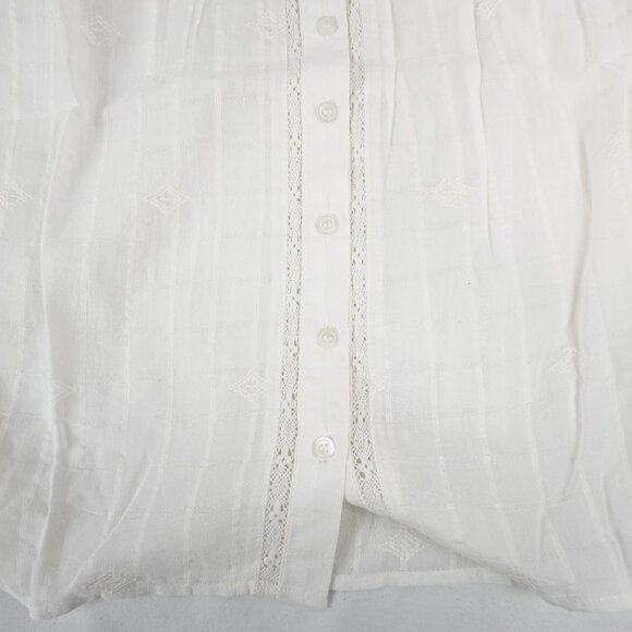 ba&sh Melody Long-Sleeve Embroidered Blouse In White Women's Size 1/Small - NWT - Picture 6 of 11